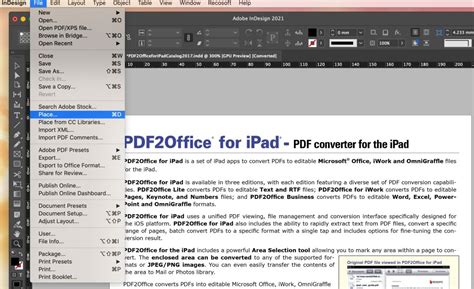 place pdf in indesign|Iba pa.